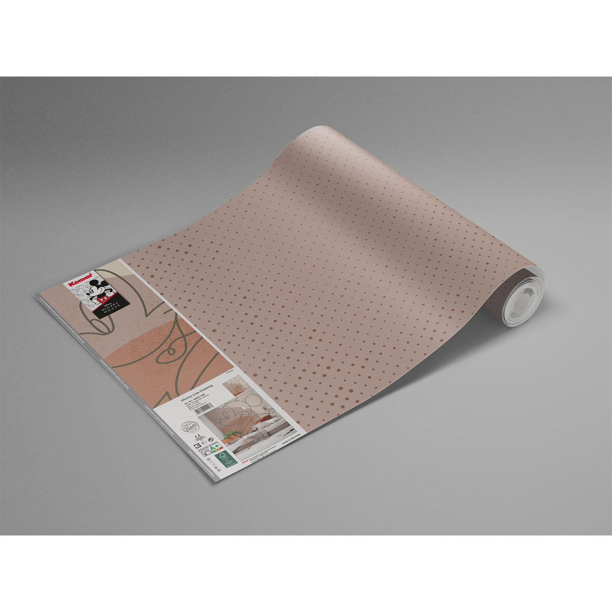 Komar  Vlies Fototapete Mickey Line Drawing 250x280 cm Bild 4