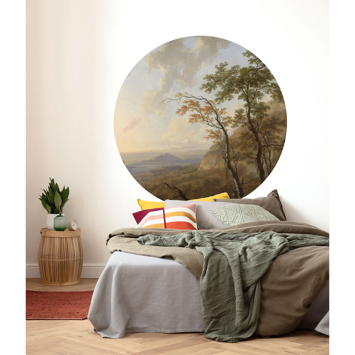 Komar  Selbstklebende Vlies Fototapete rund Horizon Durchmesser 125 cm