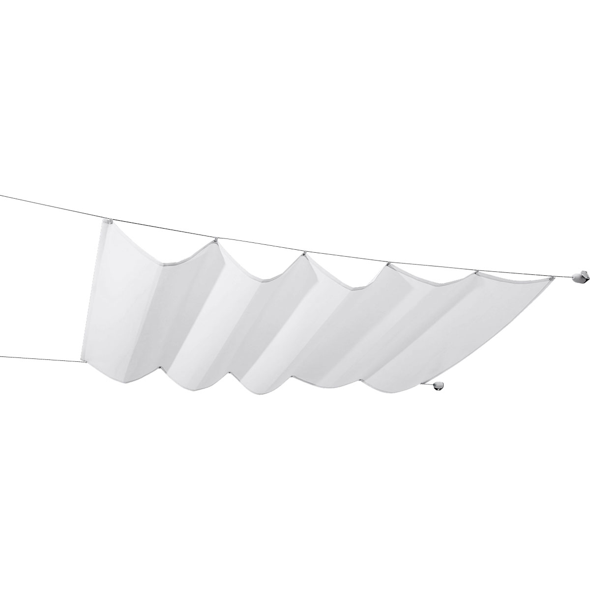 Seilspann-Markise 270 x 140 cm weiß inkl Montagematerial