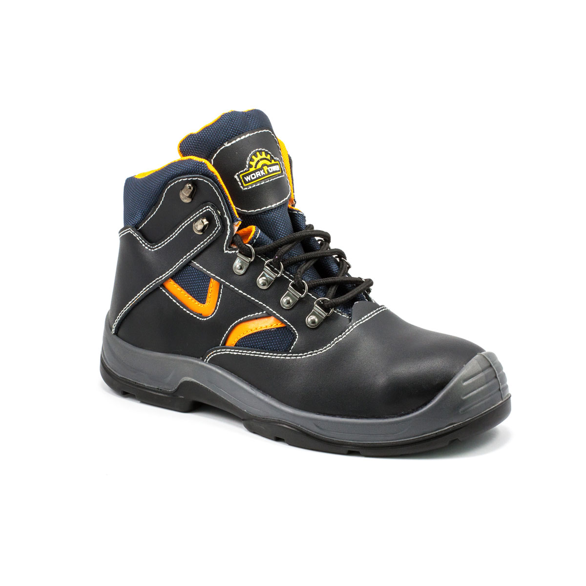 Sicherheitsstiefel S3 schwarz-orange Größe  Bild 1