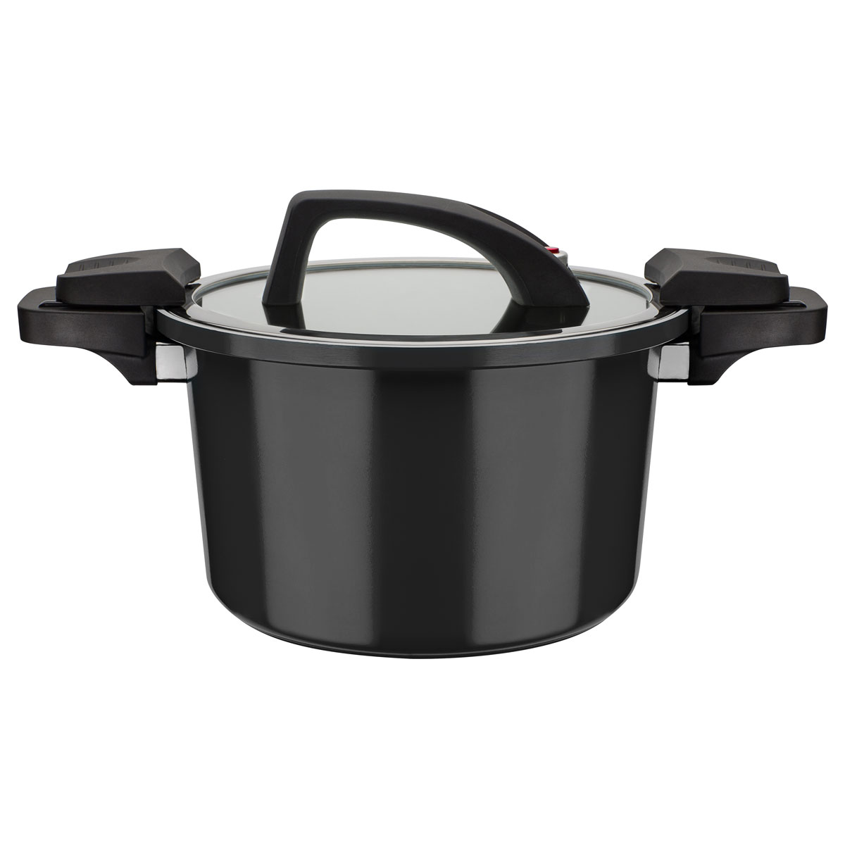 GSW Energiespartopf Gourmet nero mit Glasdeckel 24cm 6L Bild 1