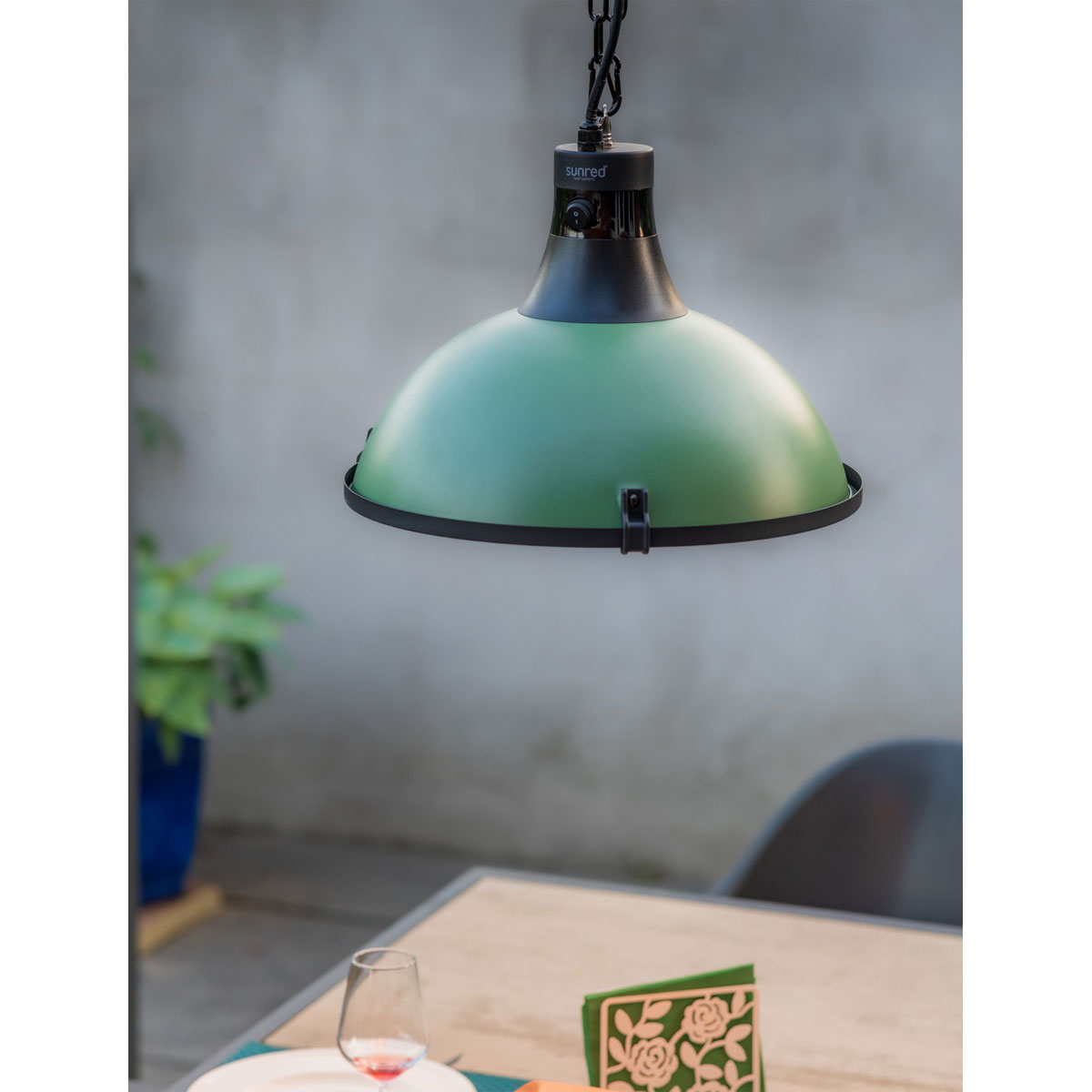 SUNRED Smart Heater IndusUltra Jade Green 2.100 Hanging Bild 2