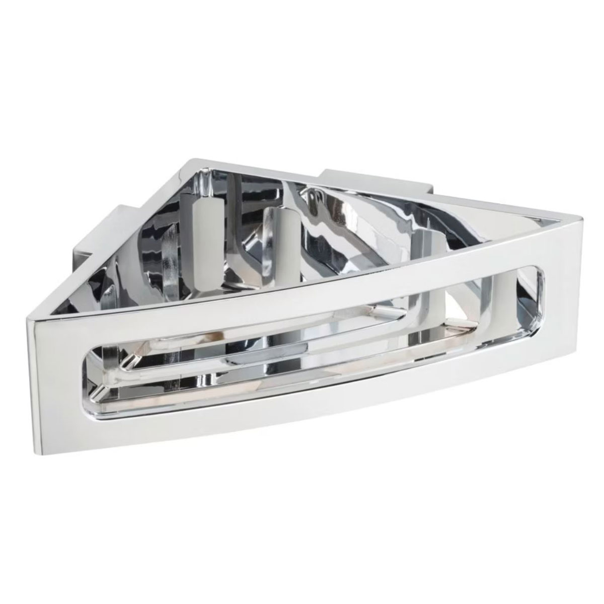 Wenko Eckablage Bralia, Farbe: Chrom, Befestigen ohne Bohren