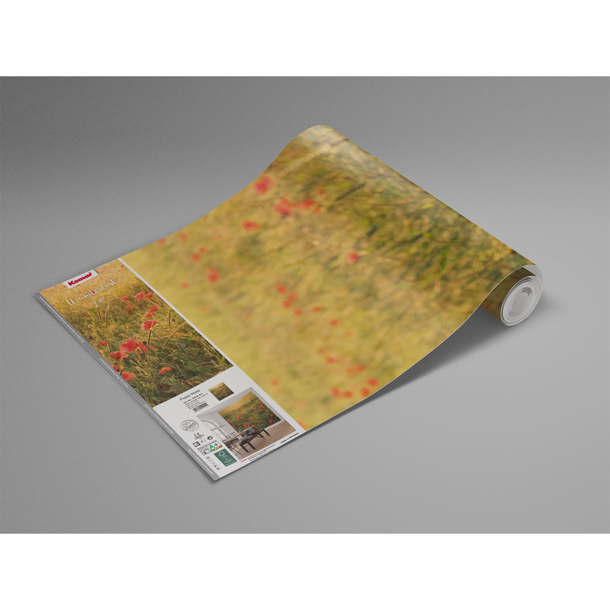 Komar  Vlies Fototapete Poppy World 250x280 cm Bild 8
