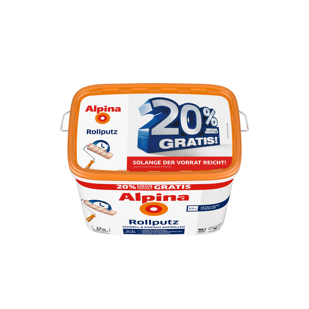 Alpina  Rollputz 20Kg zusätzlich 20% GRATIS Bild 2