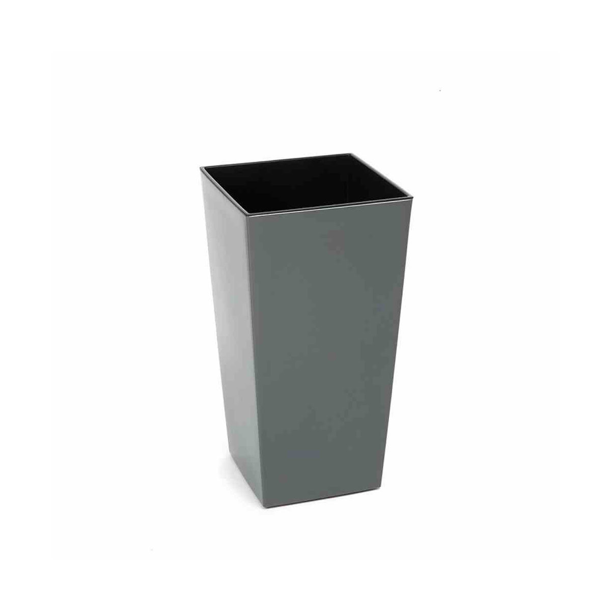 Siena Garden Pflanzgefäß Lyon 40 x 40 x 75 cm anthrazit Hochglanzoptik Bild 1