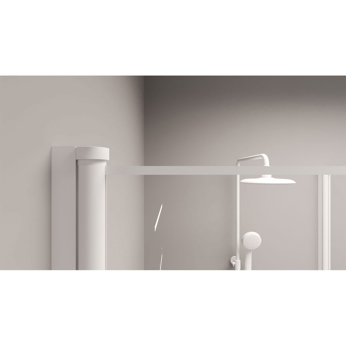 Aurlane Glasdusche White Galaxy eckig 90 x 200 x 90 cm Bild 5