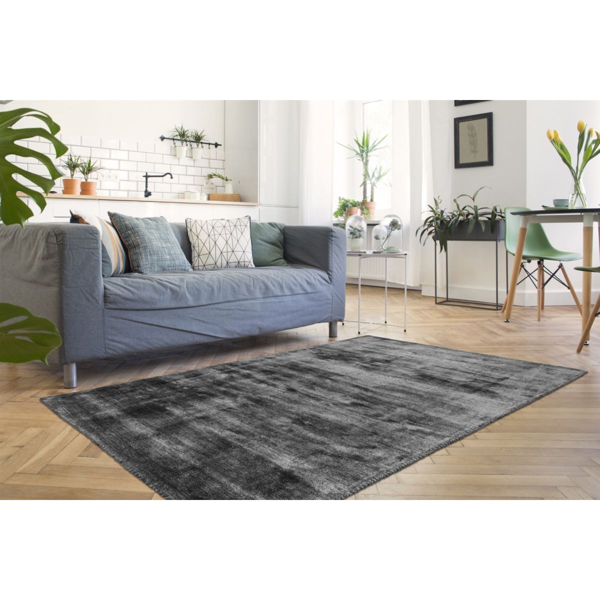 Village 125 Graphit 80cm x 150cm Bild 3