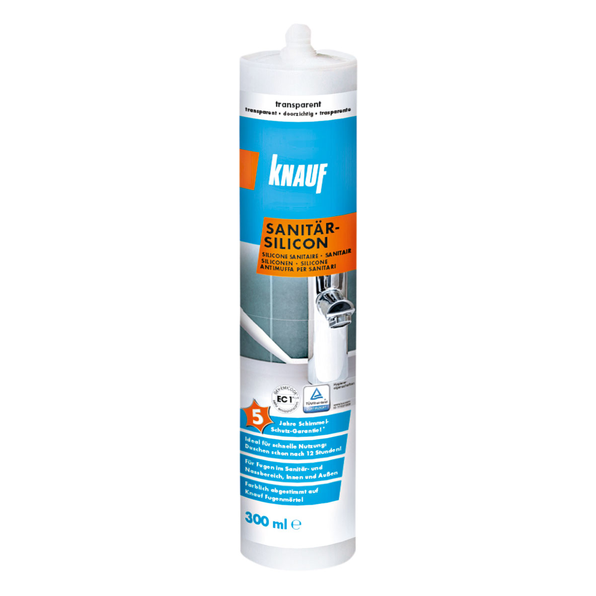 Knauf Sanitär-Silicon transparent 300 ml