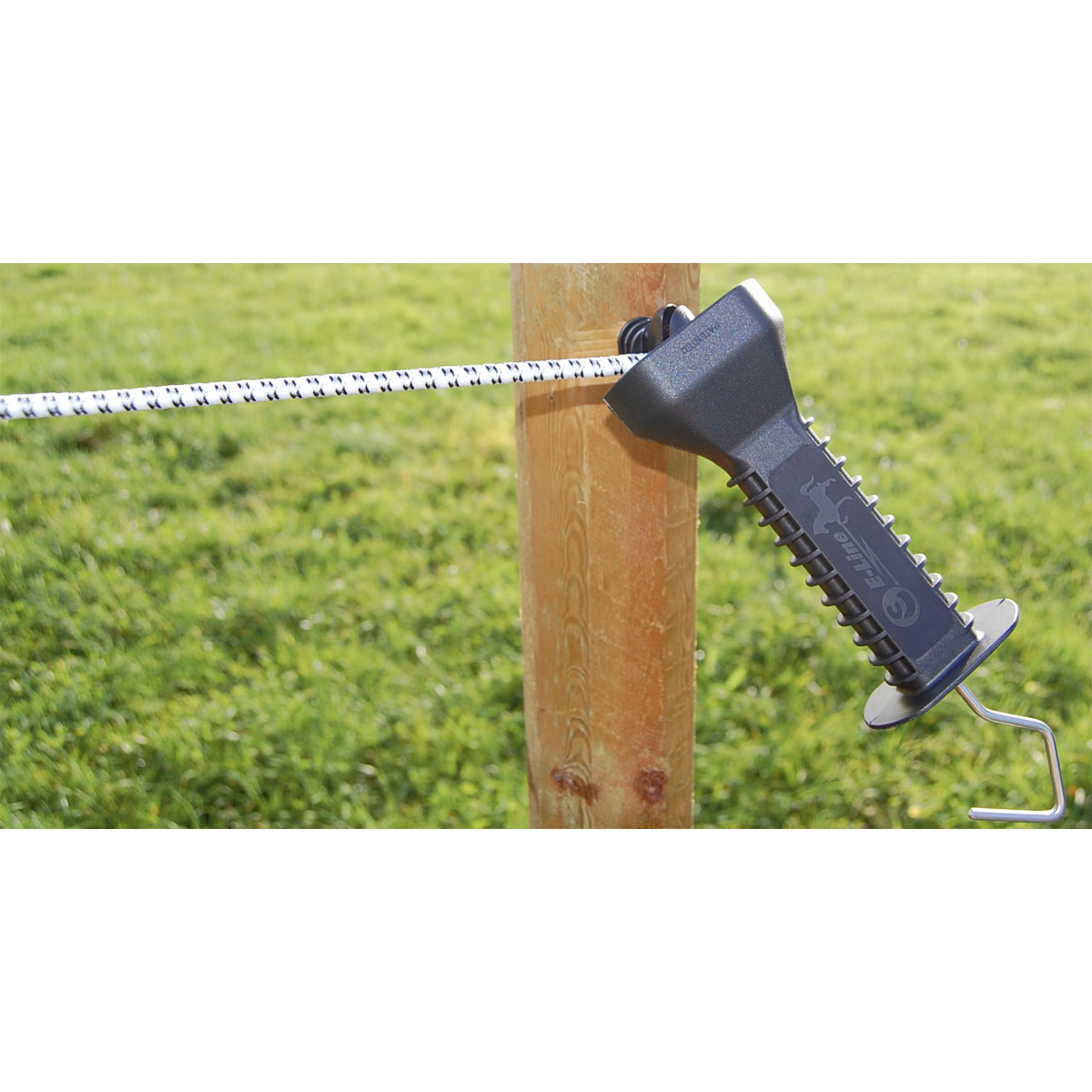 Elektrozauntür E-line schwarz 3-6 m Dehnbarkeit Bild 2