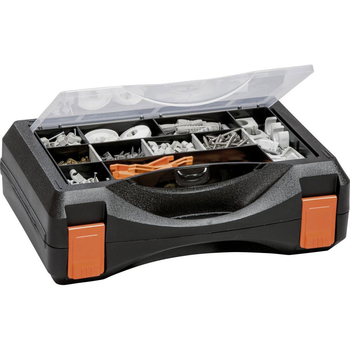 Tood Werkzeugbox Magnus Unibox Plus mit Sortierkasten und Schaumstoffeinlage anthrazit