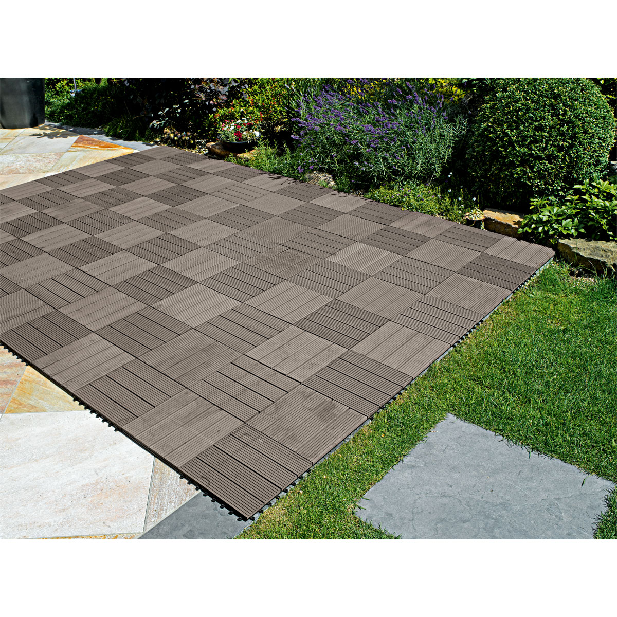 Hartmann  WPC-Klickfliese anthrazit 30 x 30 cm Bild 4