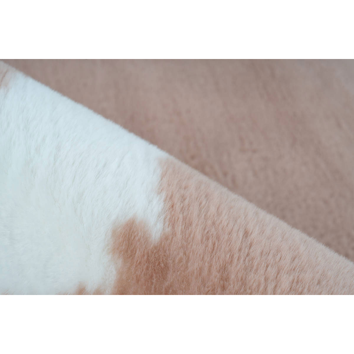 Hochflorteppich Rabbit Animal 500 taupe/weiß Bild 3