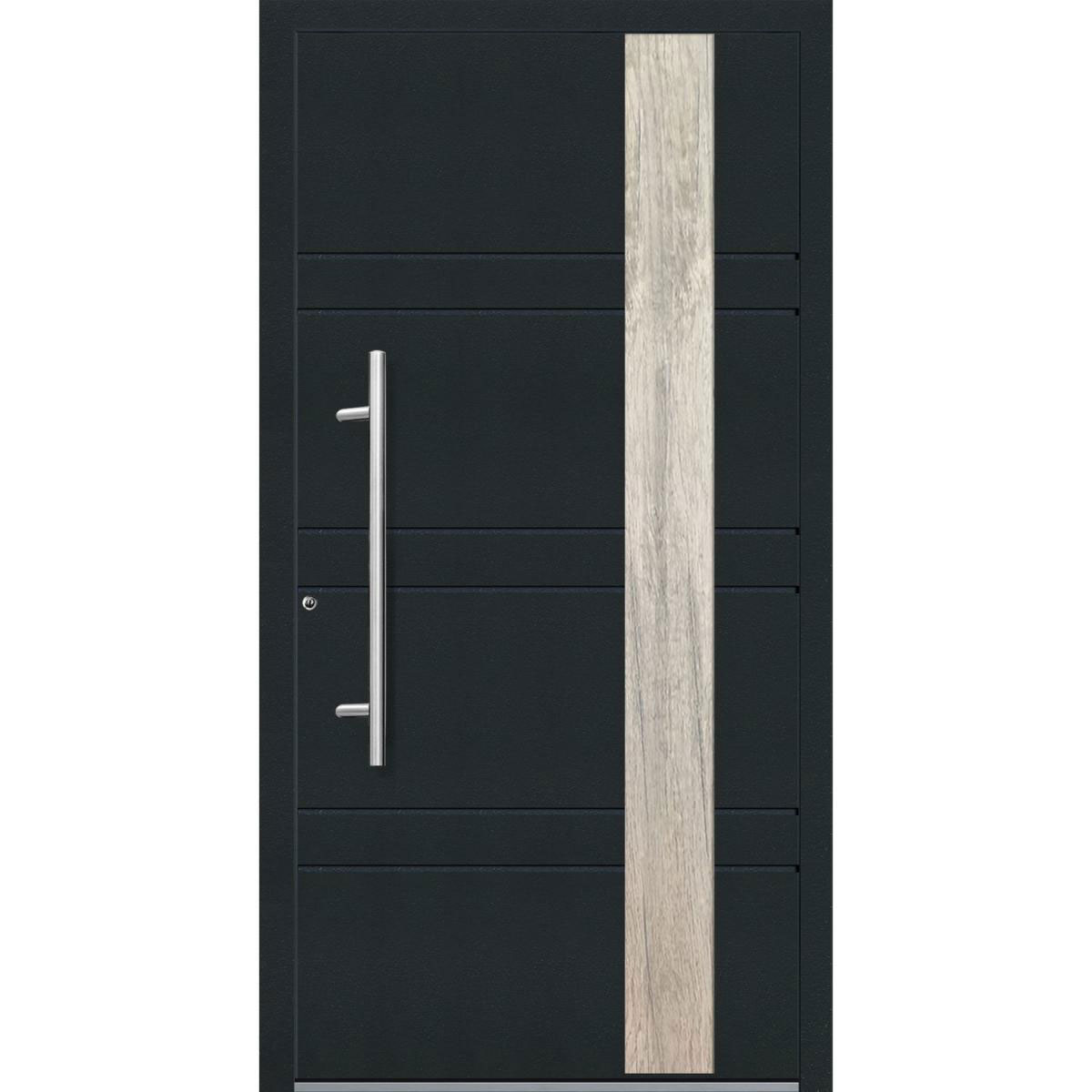 Aluminium Sicherheits-Haustür Monza Exklusiv 75 mm anthrazit 100 x 210 cm Anschlag links inkl Griffset Bild 1