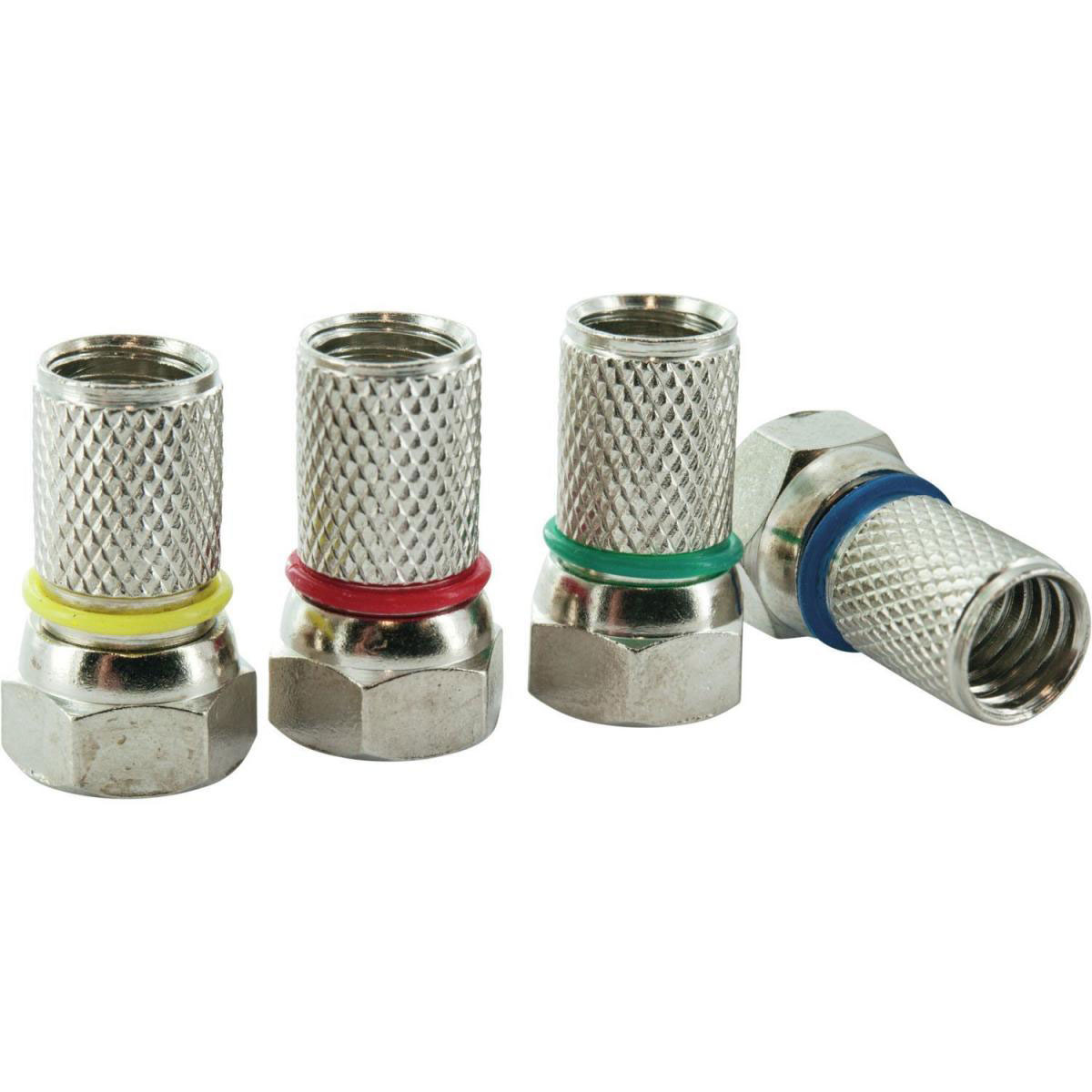 Schwaiger F-Stecker mit Farbringen 7 mm 4 Stück Bild 1