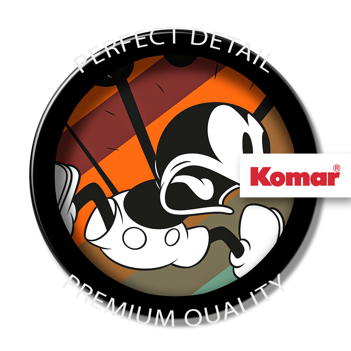 Komar  Selbstklebende Vlies Fototapete rund Mickey Mouse up and away Durchmesser 125 cm Bild 3