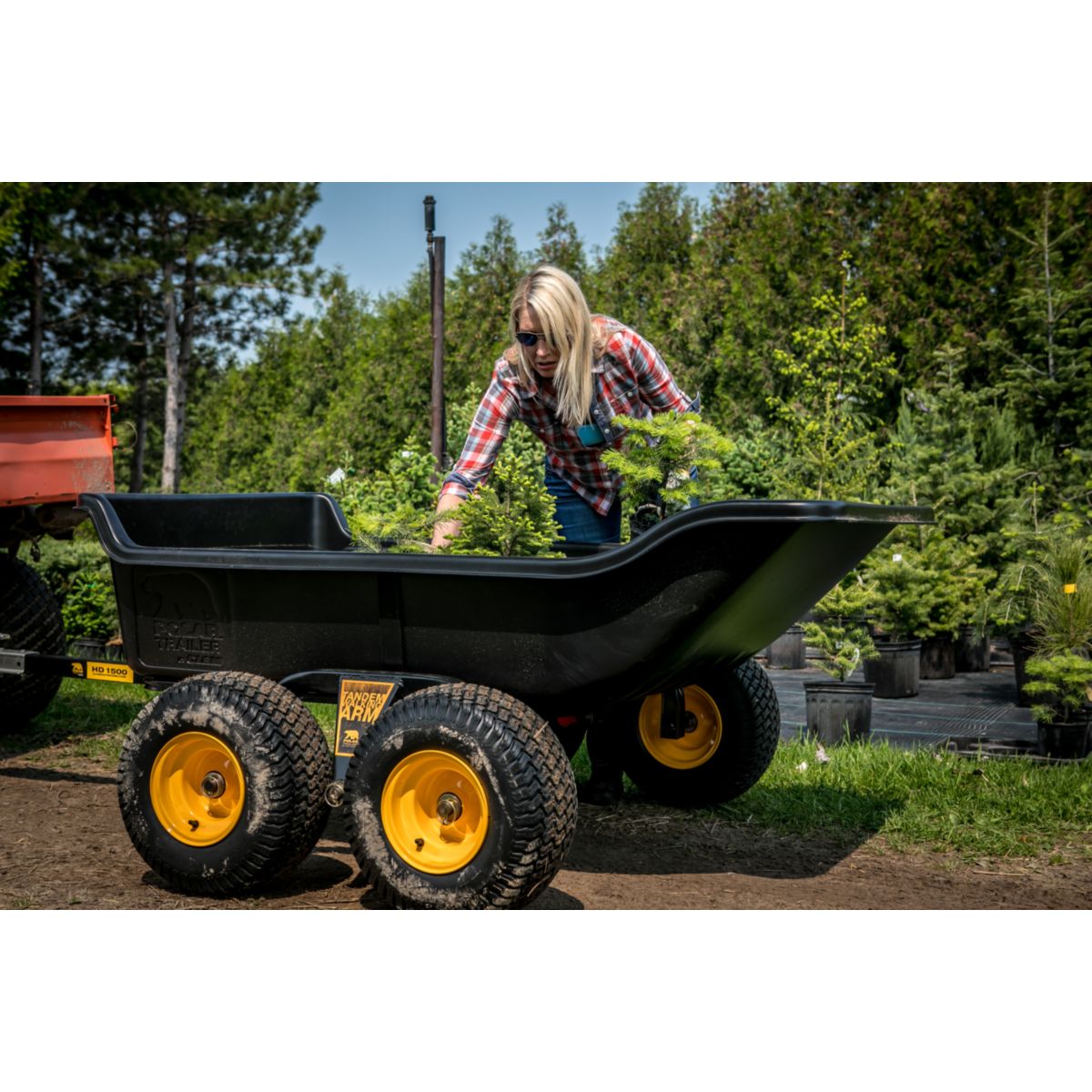 Polar Schubkarre Anhänger 623L 249x137x79cm Bild 5