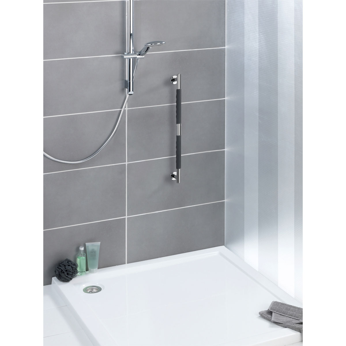 Wenko  Edelstahl Wandhaltegriff Secura 65,5 cm Bild 2