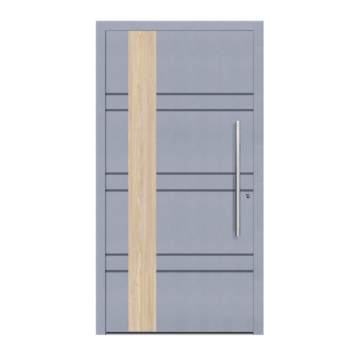 Schüco Aluminium Haustür 805 Monza Excellent 1100x2100mm RAL9016/7040 DR