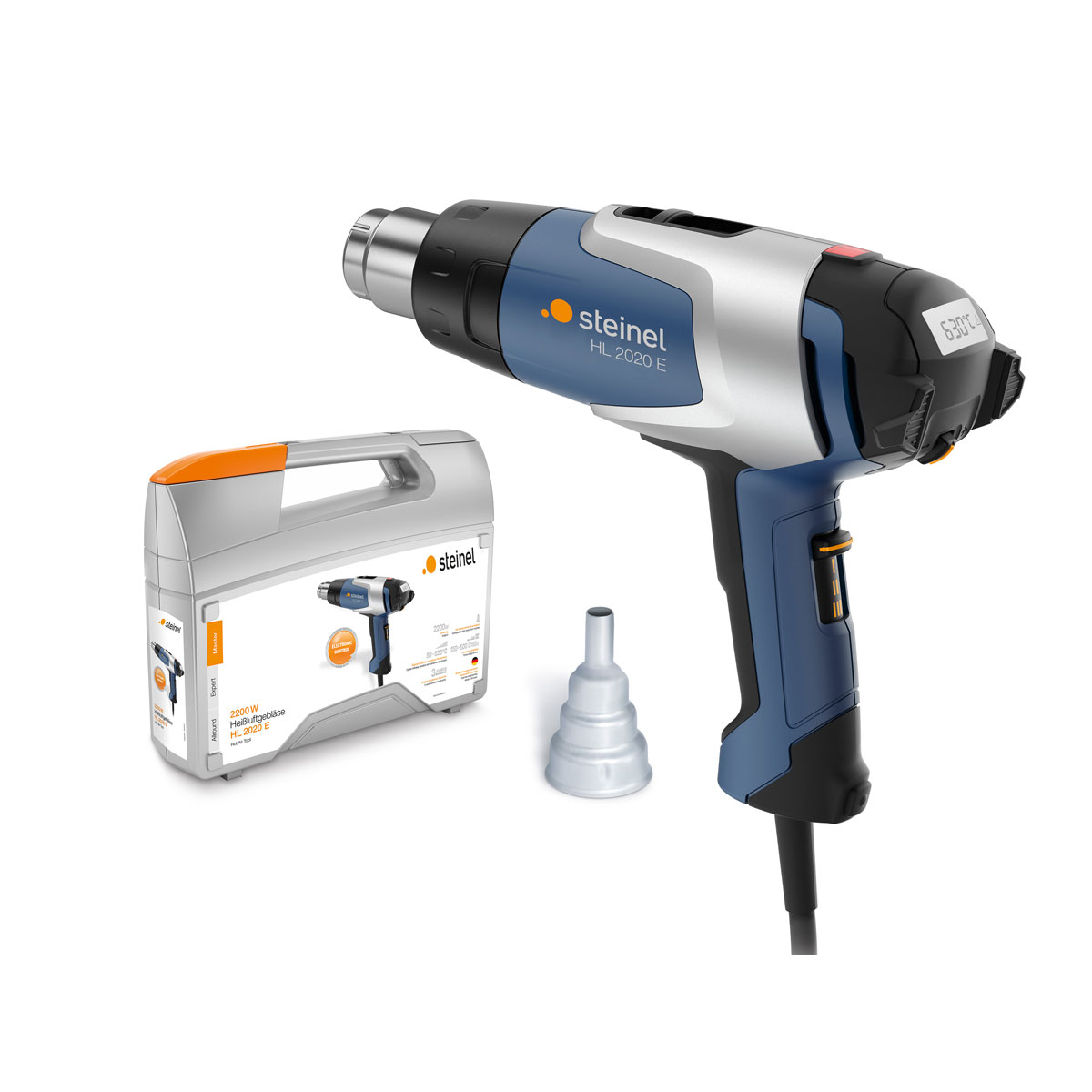 Steinel Heißluftgebläse HL 2020 E Koffer Set inkl Reduzierdüse 9 mm
