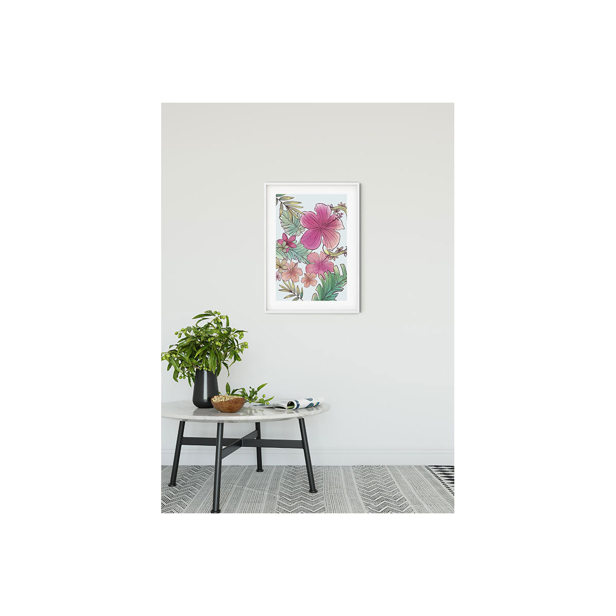 Komar  Wandbild Ariel Flowers 50x70 cm