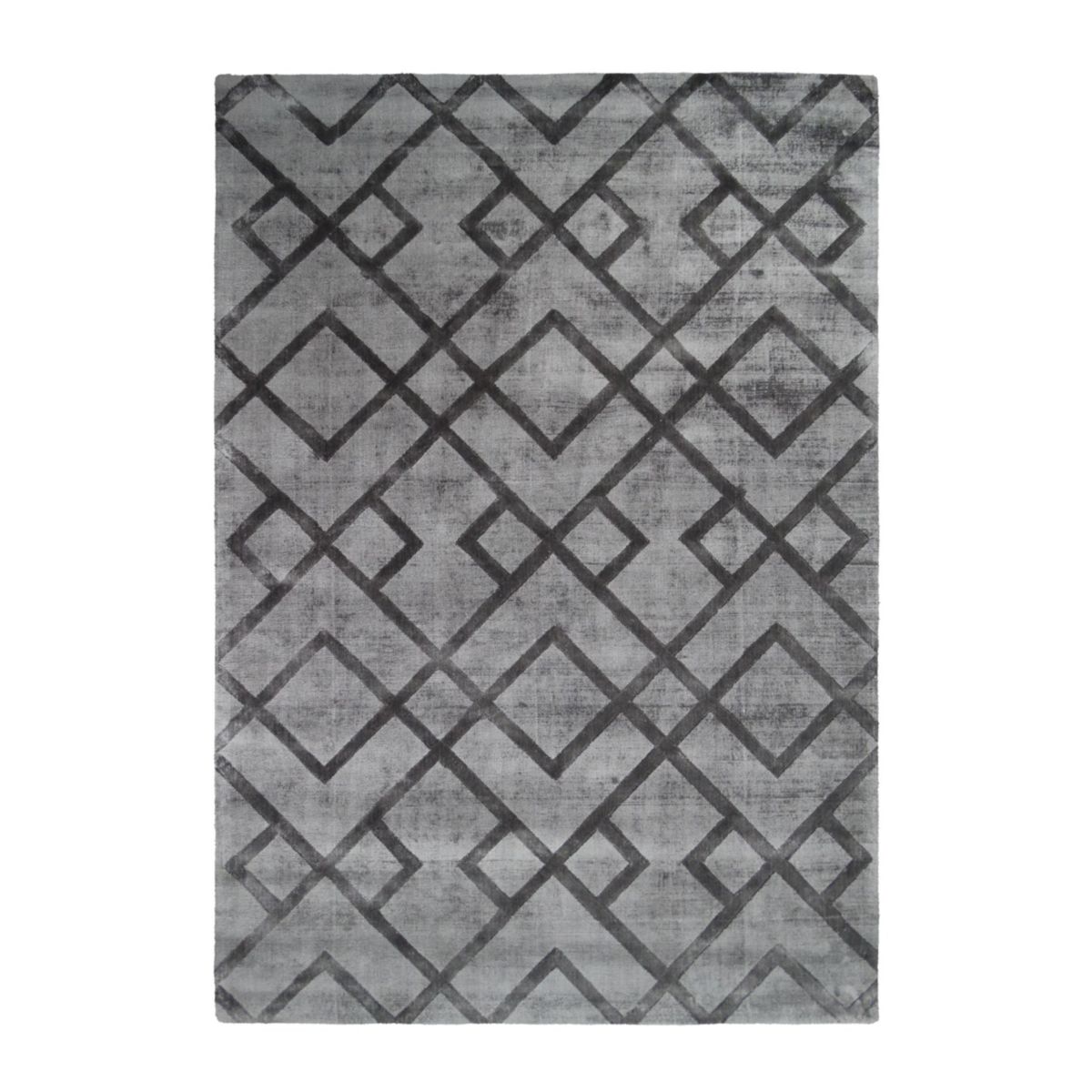 Kurzflorteppich „Luxury 310“ Grau/Anthrazit, 80x150cm