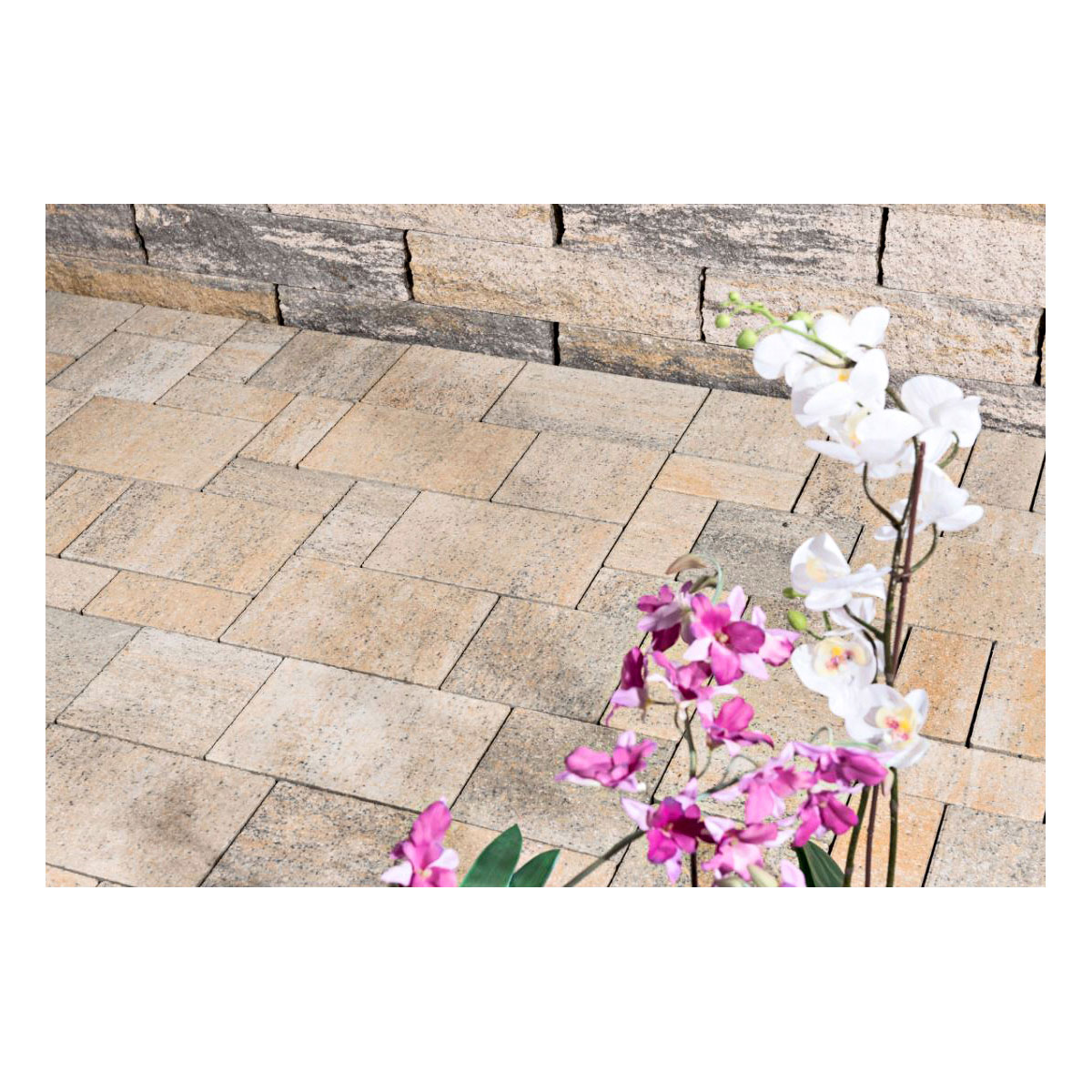 Lusit  Gestaltungspflaster Crescendo Light sahara-weiß-melange 3 Formate Bild 2