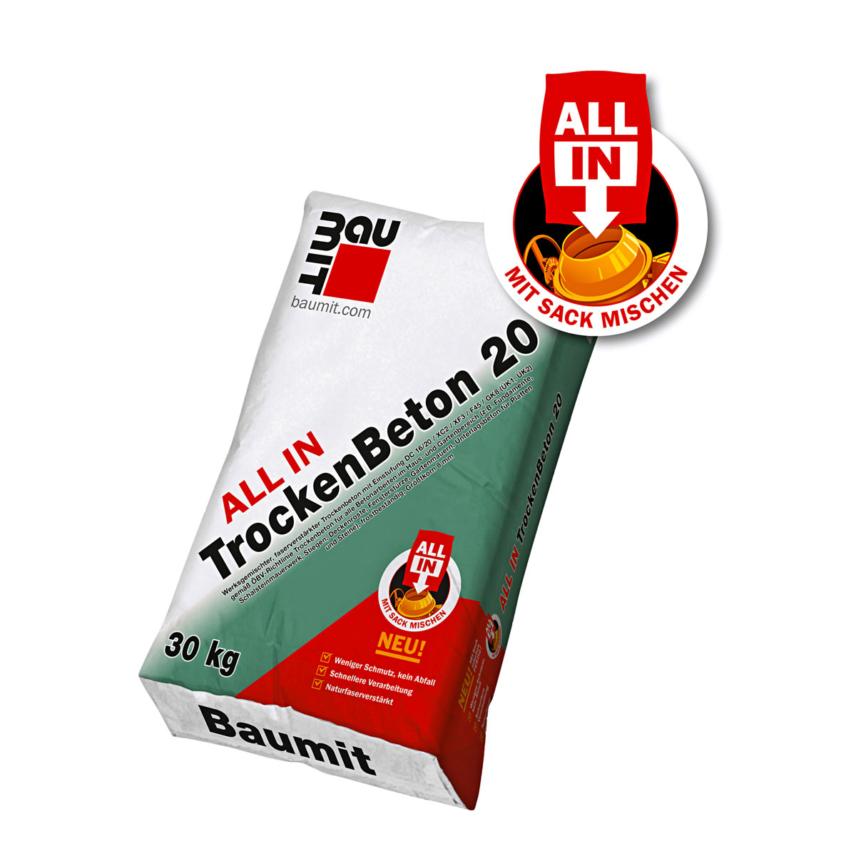 Trockenbeton 30 kg Bild 2