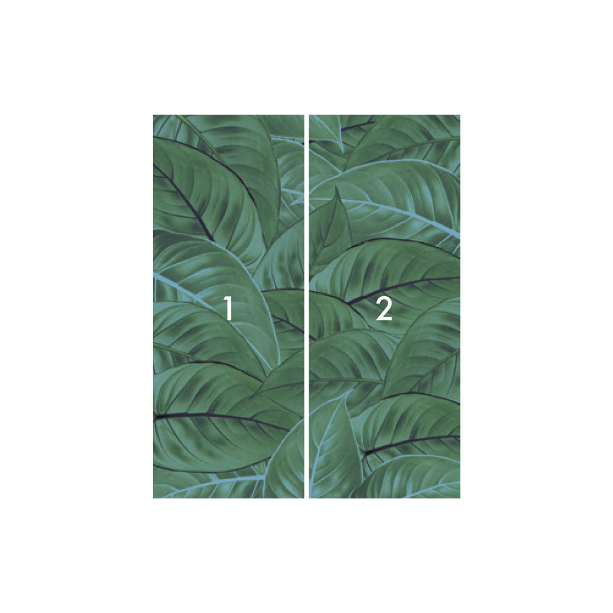 Komar  Vlies Fototapete Jungle Leaves 200x250 cm Bild 3