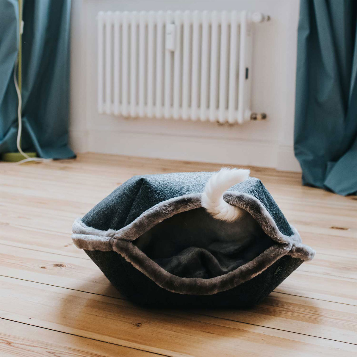 Hunter  Katzenhöhle Lugano anthrazit 55 cm Bild 6