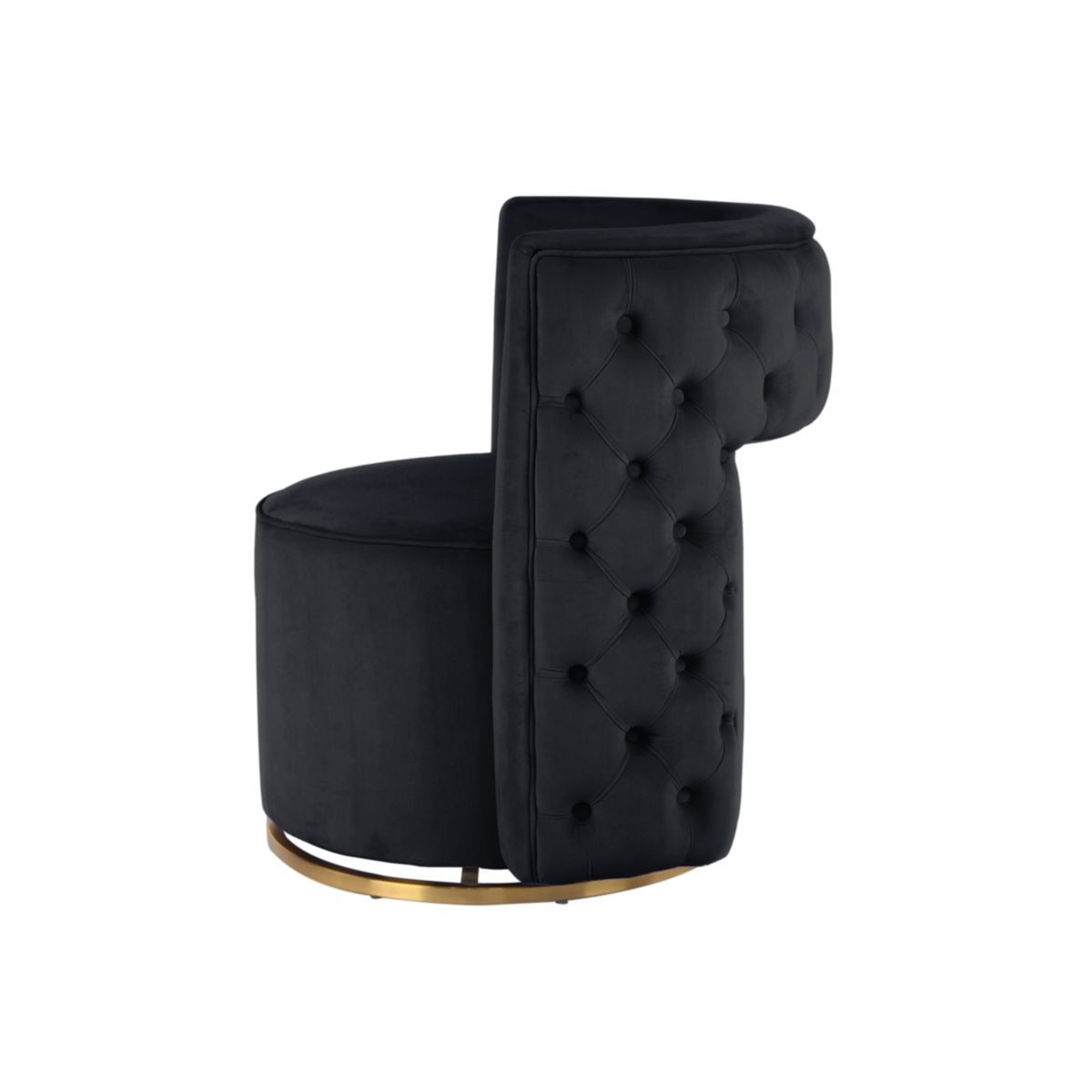 Sessel Drehsessel Beverly 125 schwarz gold Bild 4