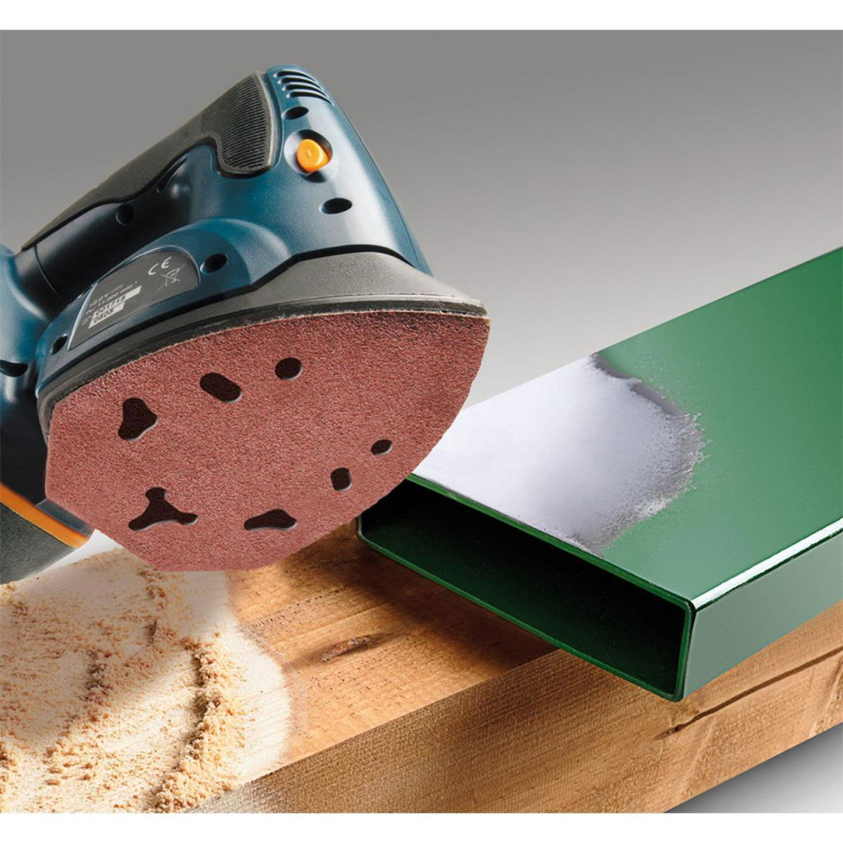 kwb  Schleifdreiecke Quick Stick Holz und Metall 100 x 140 mm K120 Bild 3