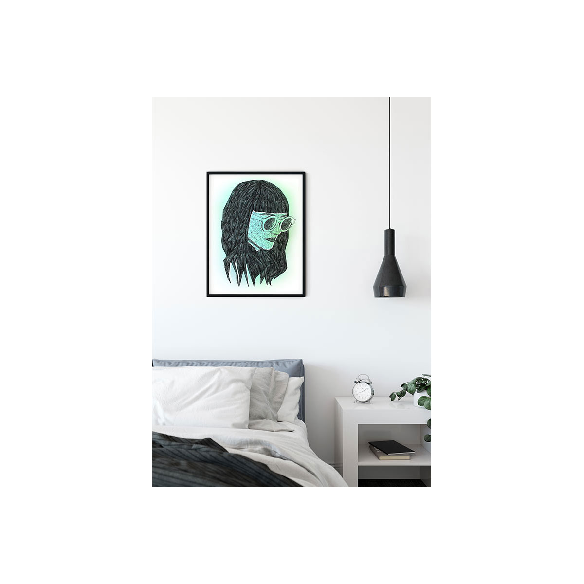 Komar  Wandbild Grid Green 40x50 cm Bild 3