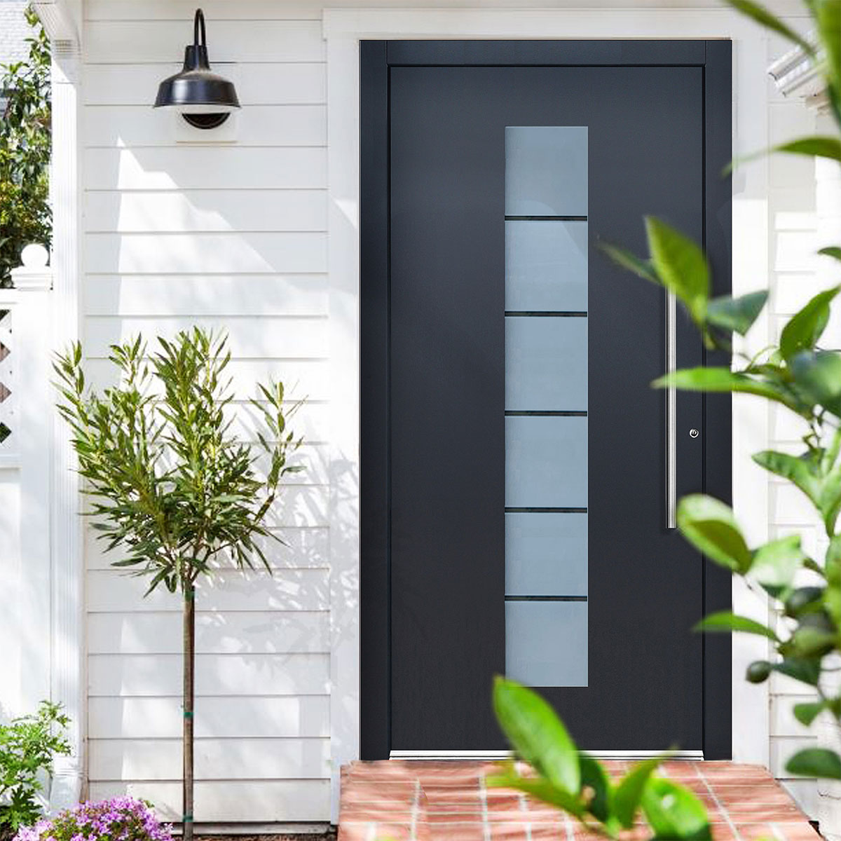 Aluminium-Sicherheitshaustür 108 Lucca 110 x 210 cm Bild 3