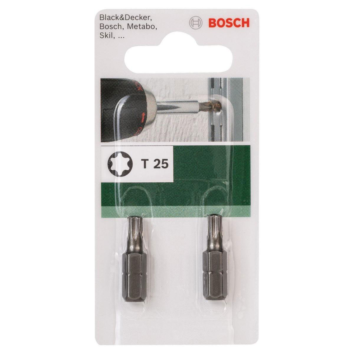 Bosch  Torx-Bit 1/4 Hartmetall T25 25 mm Bild 2