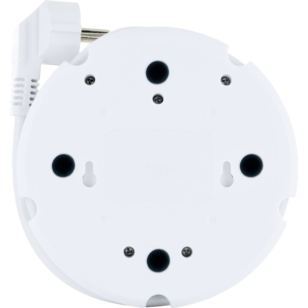 Schwaiger  Steckdosenleiste 4-fach mit 2-fach USB rund weiß Bild 5