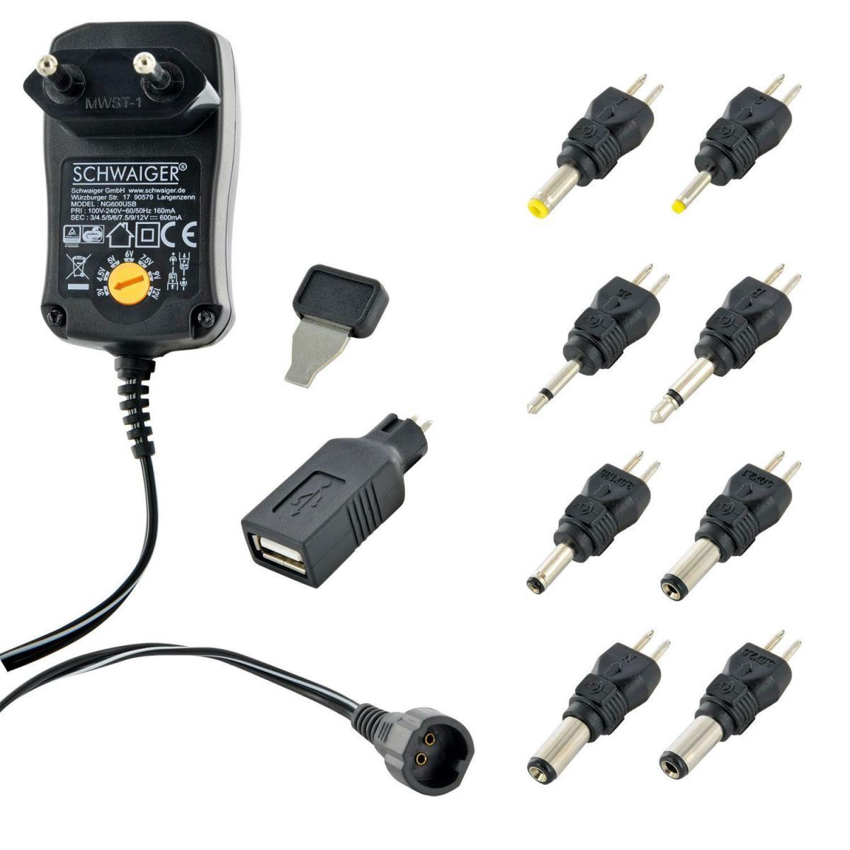 Schwaiger Steckernetzgerät 600 mA Bild 2