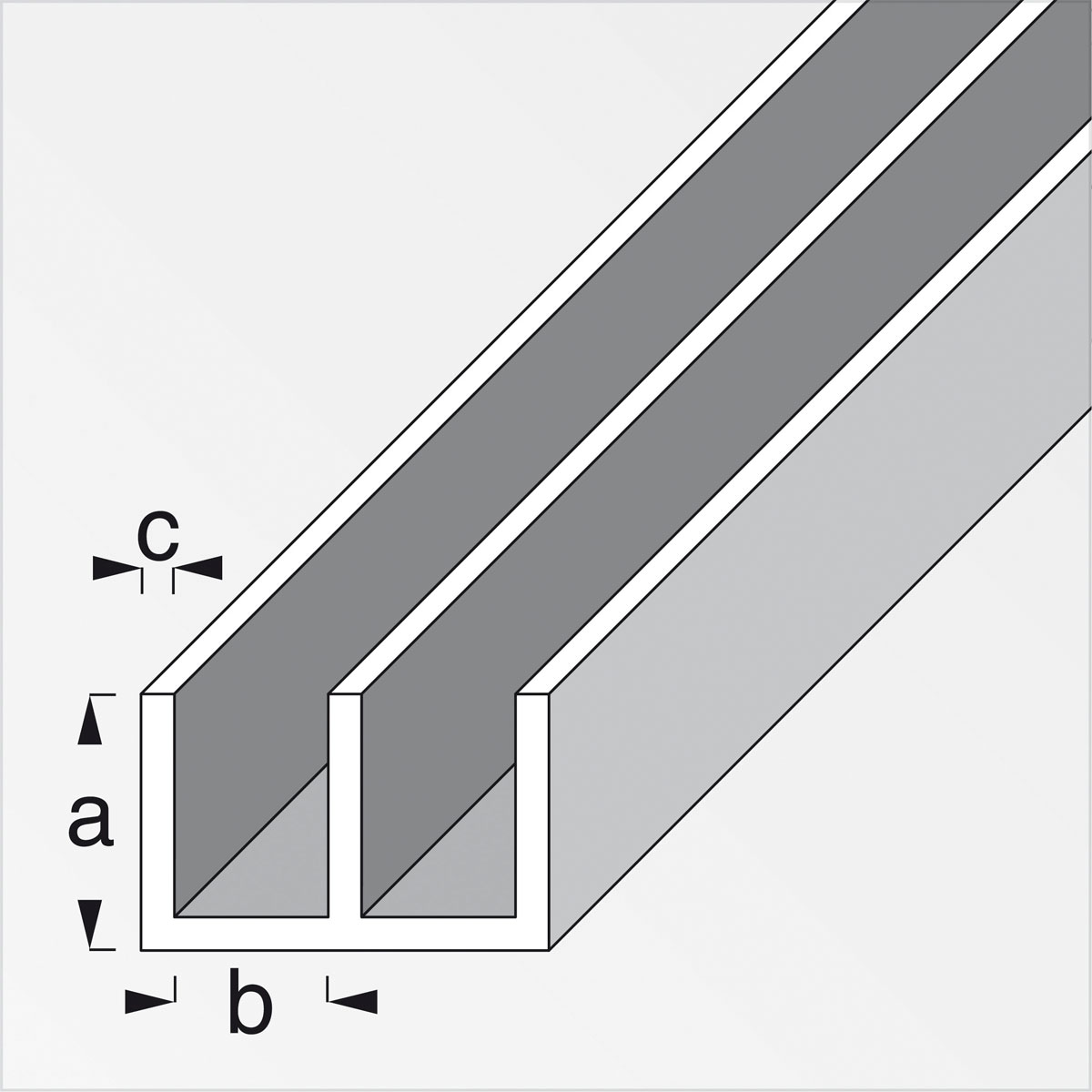 MyTool Führungsschienenprofil 6 x 15,9 x 6 cm 1m unten Bild 2