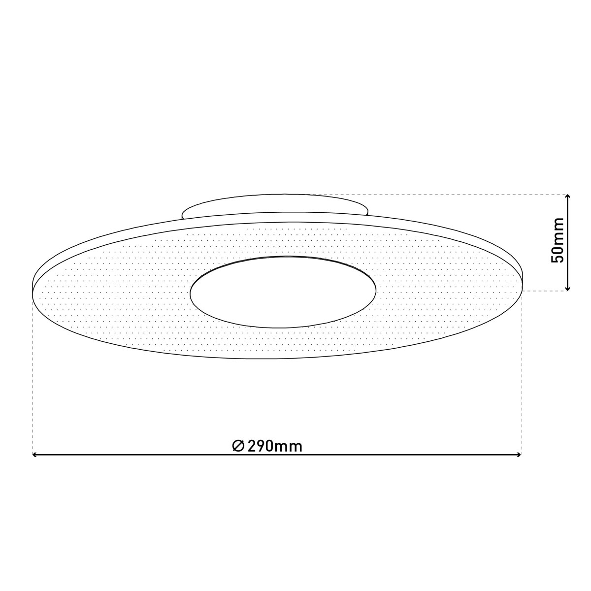 Naeve LED DL Modesto Metall/KSwarmweiss LxBxH: 29x29x5cm dimmbar Bild 12