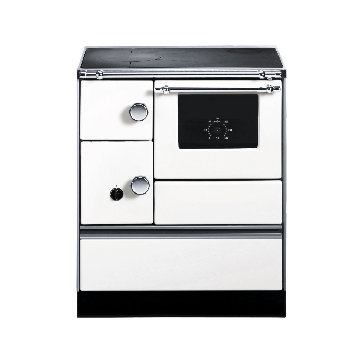 Wamsler Holzherd K 176 A-70 mit Fenster Abzug rechts 5 kW Herd Küchenherd weiß Bild 1