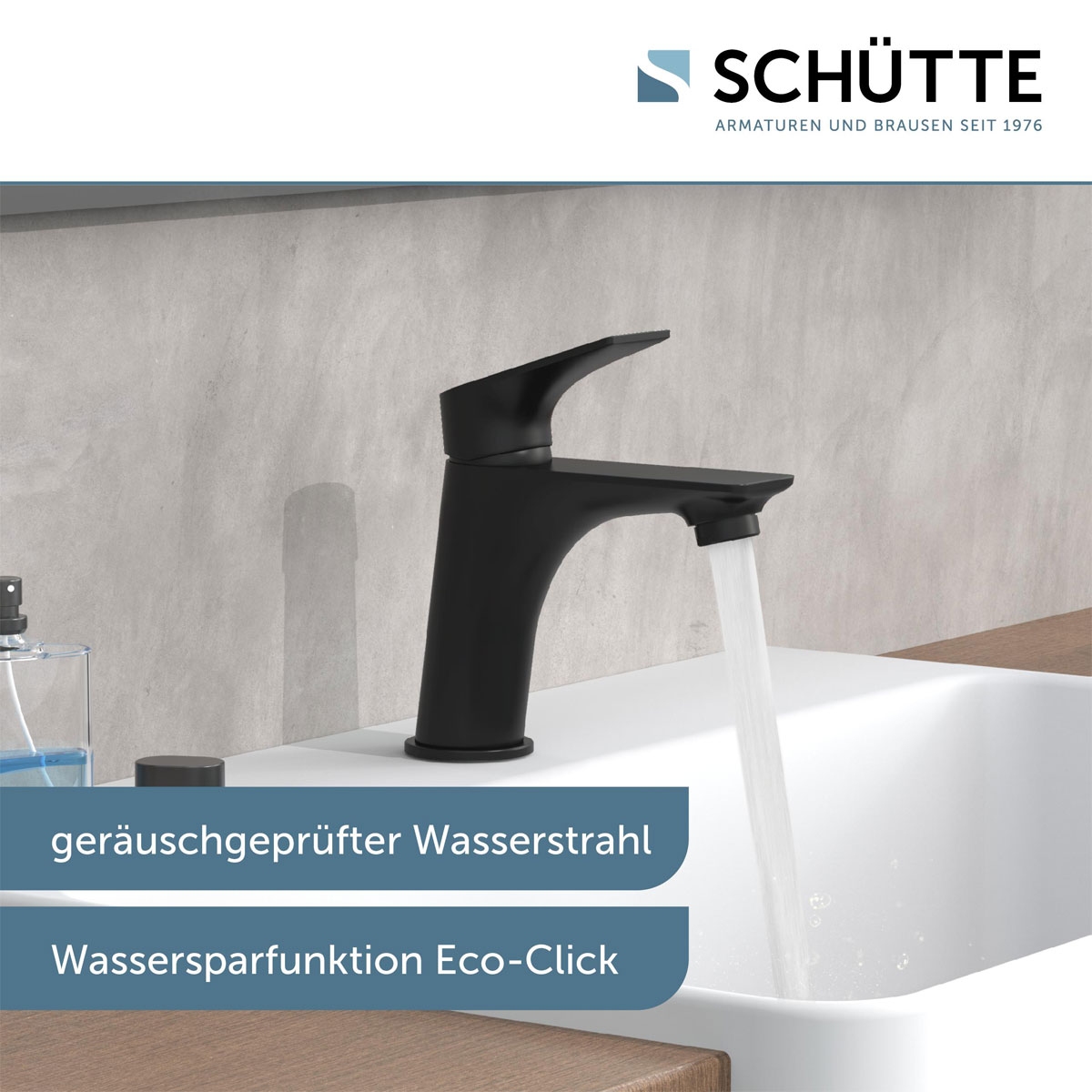 Schütte Waschtischarmatur Boston schwarz Bild 6