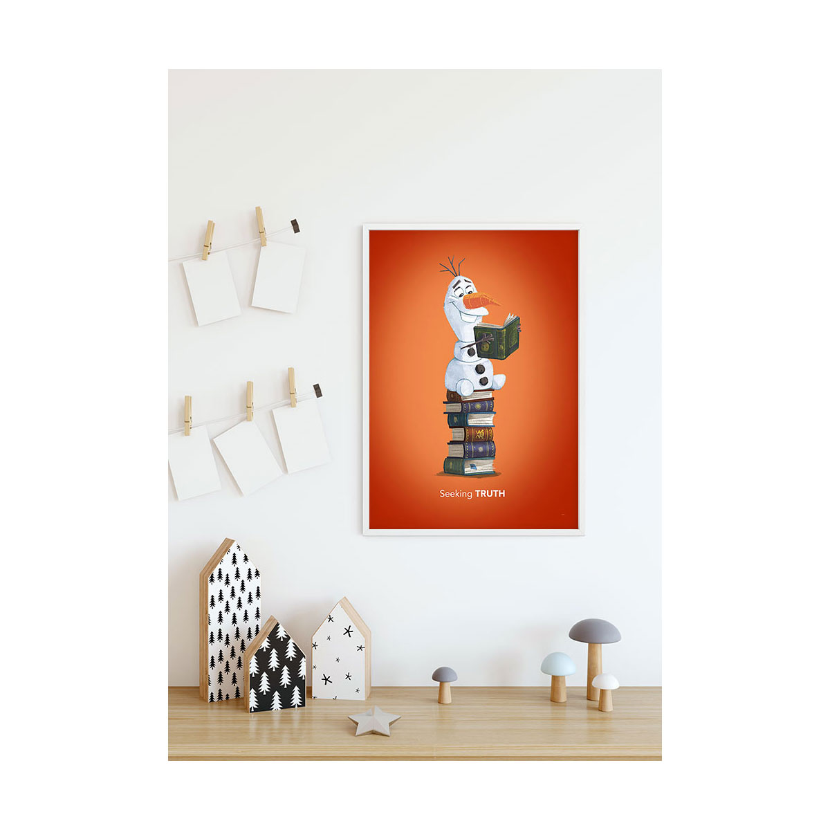 Komar  Wandbild Frozen Olaf Reading 30x40 cm Bild 4