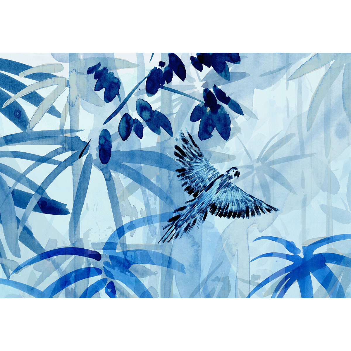 Komar  Vlies Fototapete Blue Jungle 300x280 cm Bild 4