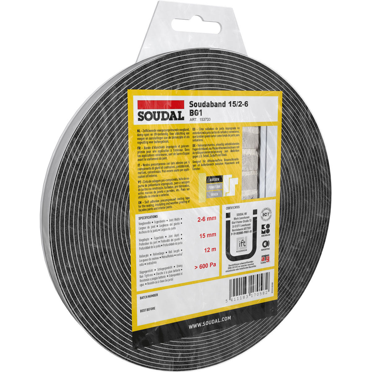 Soudal Kompriband Soudaband BG1 15/2-6