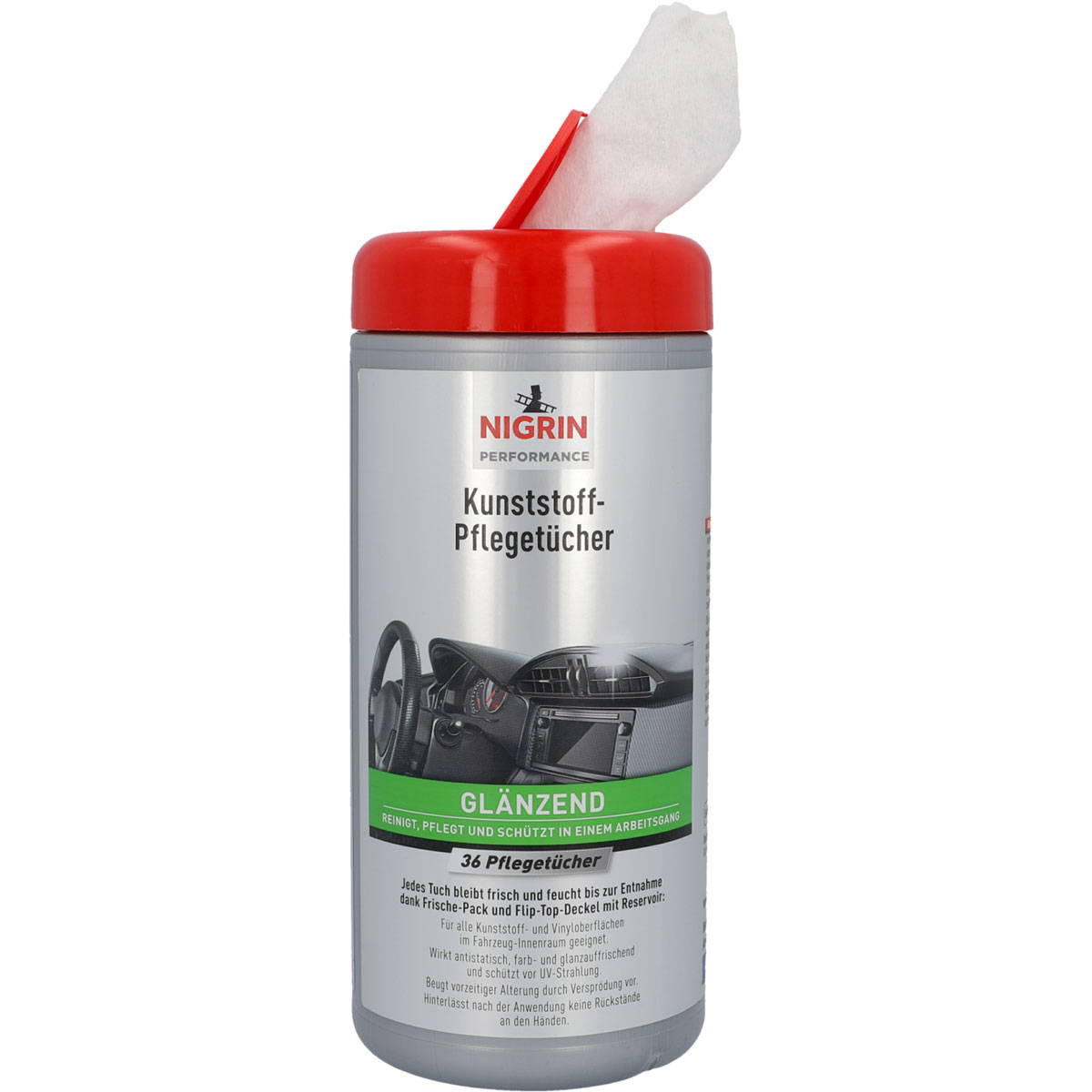 Nigrin  Kunststoff Pflegetücher glänzend