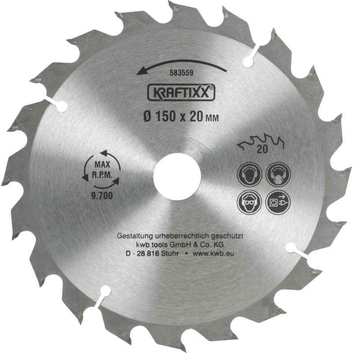 kwb  Spanplattensägeblatt für Handkreissäge Durchmesser 150x20 mm Bild 1