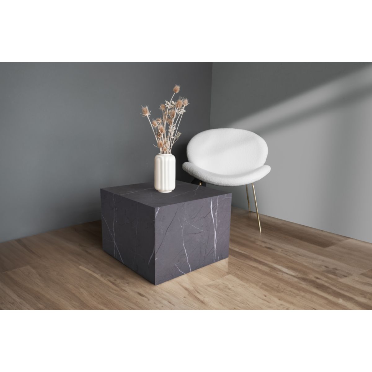 Beistelltisch Cuboid 125 grau Bild 3