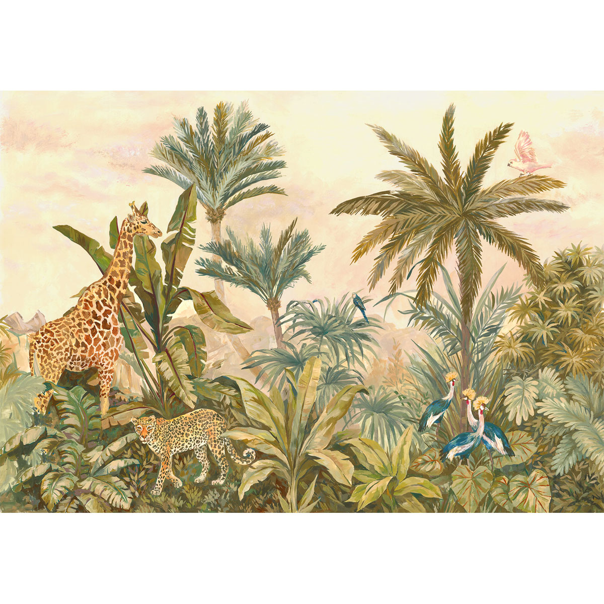 Komar  Vlies Fototapete Tropical Vintage Garden 400x280 cm Bild 2