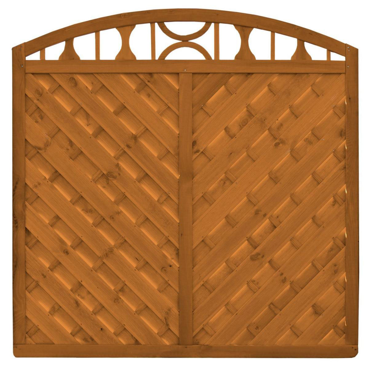 Ornamentzaun mit Leimholzbogen