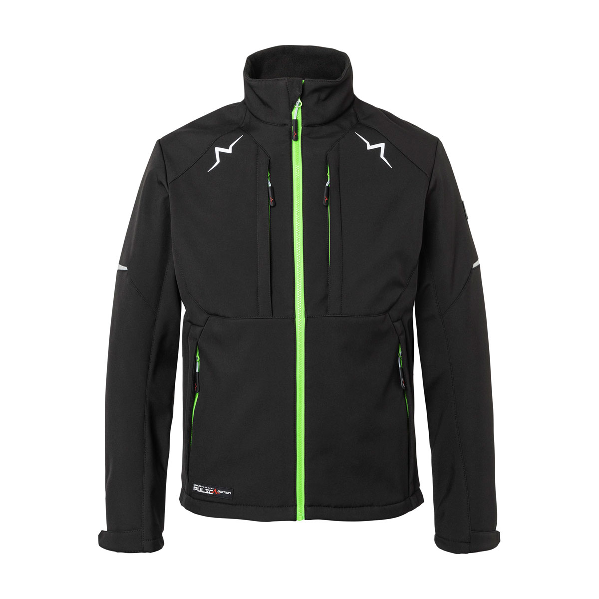 Kübler  Softshell Jacke PULSE Herren schwarz/neongrün Größe XL
